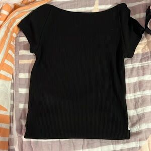 Black urban outfitters backless top